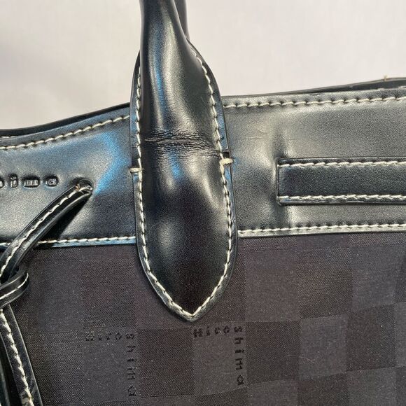 BLACK TOTE BAG by HIROSHIMA - PREVIOUSLY LOVED - Picture 7 of 11
